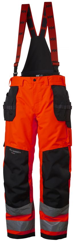Helly Hansen Alna Winter Const Pant LK2, Punainen/Musta - Helly Hansen Huomiohousut - 71495-169 - 1