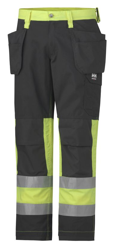 Helly Hansen Alta Constr. Pant LK1, Keltainen/Musta - Helly Hansen Huomiohousut - 76491-369 - 1