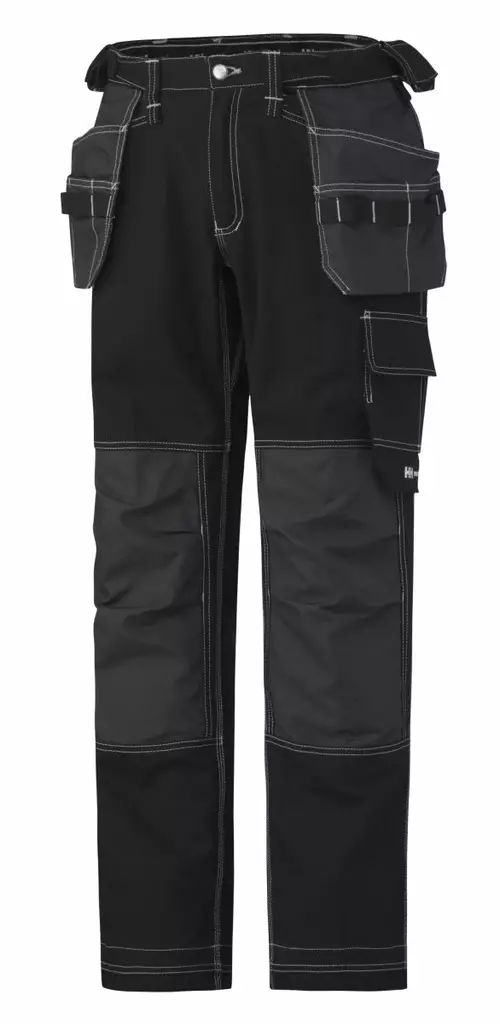 Helly Hansen Chelsea Cotton Cons Pant, Musta/T.Harmaa - Helly Hansen Työhousut - 76487-999 - 1