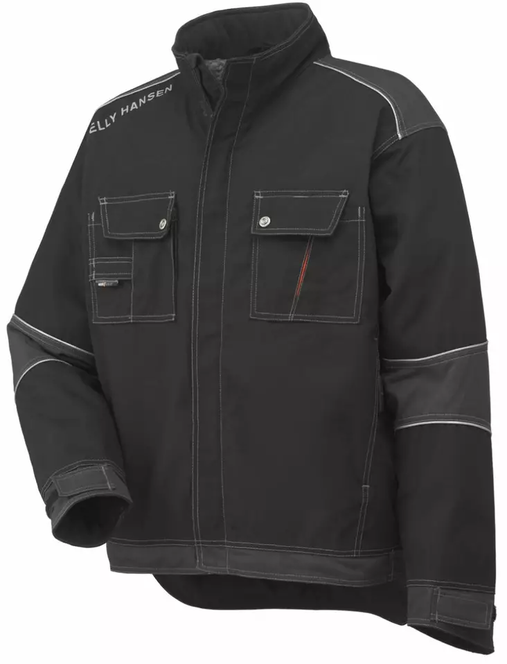 Helly Hansen Chelsea Lined Jacket, Musta/T.Harmaa - Helly Hansen Työtakit - 76041-999 - 1