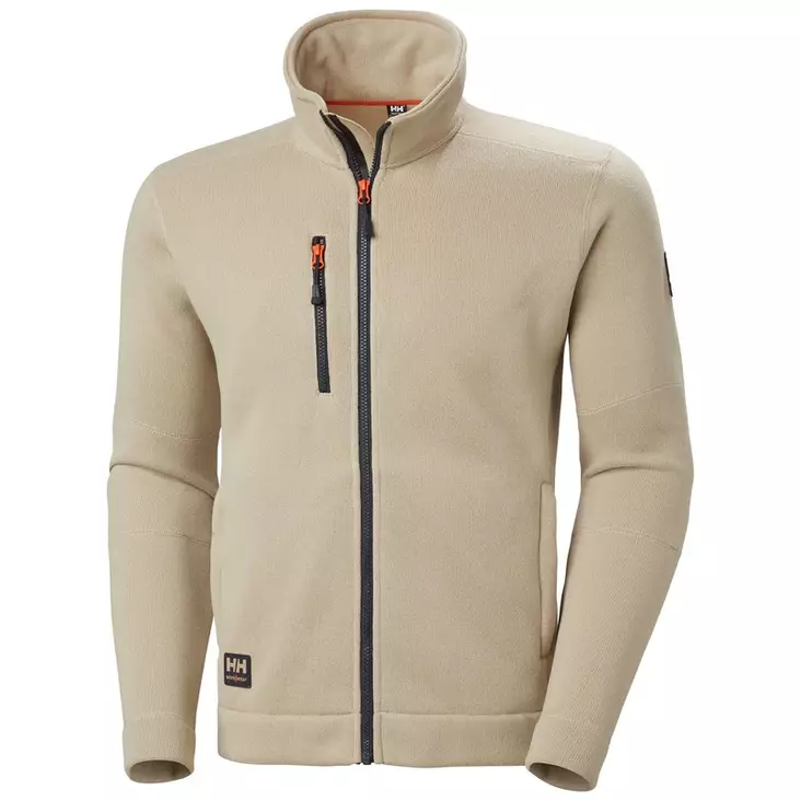 Helly Hansen Kensington Knit Fleece Jacket, 789 Sand / Ebony - Helly Hansen Työpaidat - 72250-789 - 1