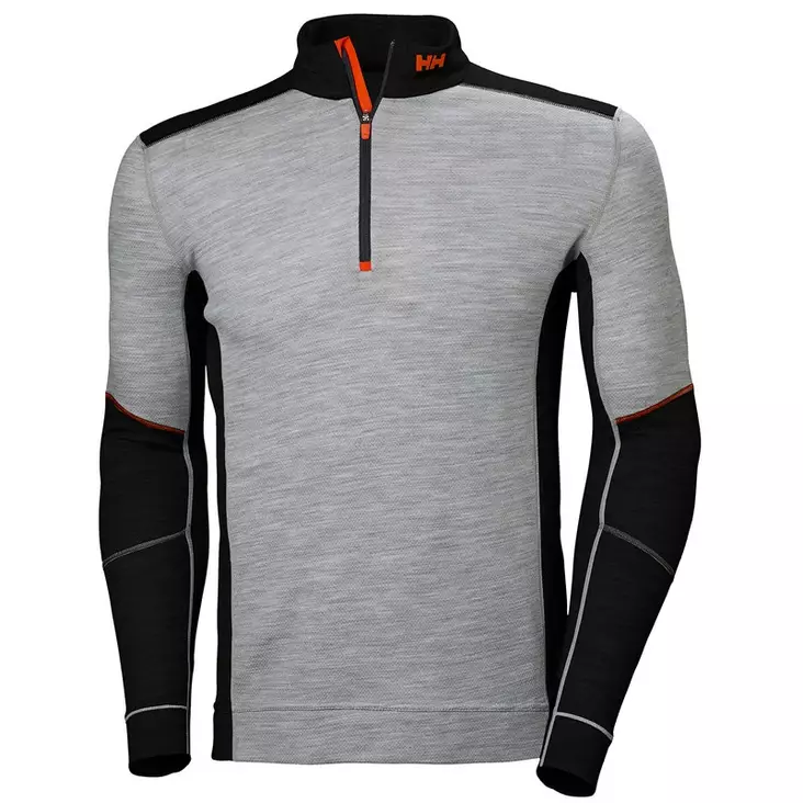Helly Hansen Lifa Merino Half Zip, Grey Melange - Helly Hansen Asusteet ja Tarvikkeet - 75107-939 - 1