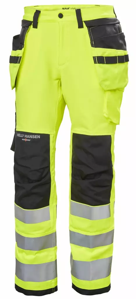 Helly Hansen W Luna Huomio Riipputaskuhousut LK2, Keltainen/Musta - Helly Hansen Huomiohousut - 77498-369 - 1