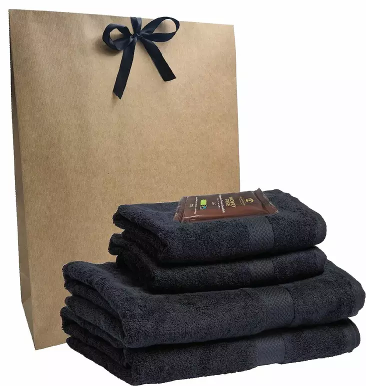 Lord Nelson Tuplapyyhesetti, Musta - Tekstiilit ja Laukut - 99106-99 - 1