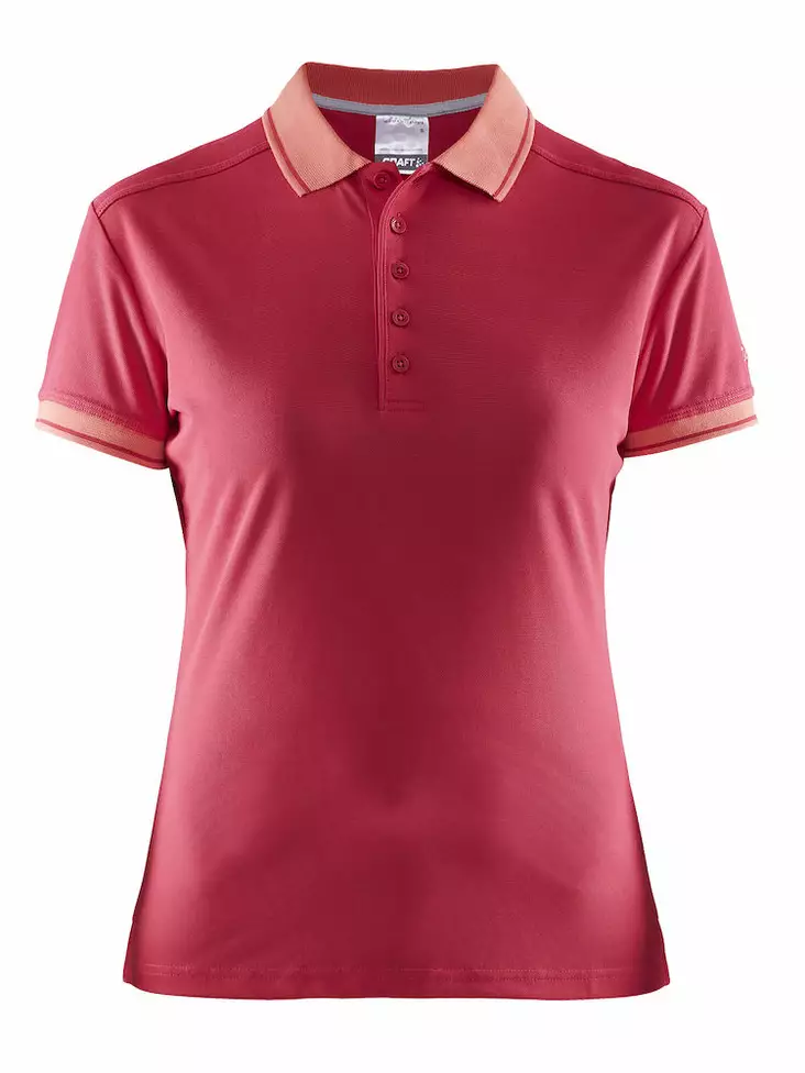Noble Polo Pique Shirt W, Russian Rose/Pop - Craft Vaatteet - 1905074-2469 - 1