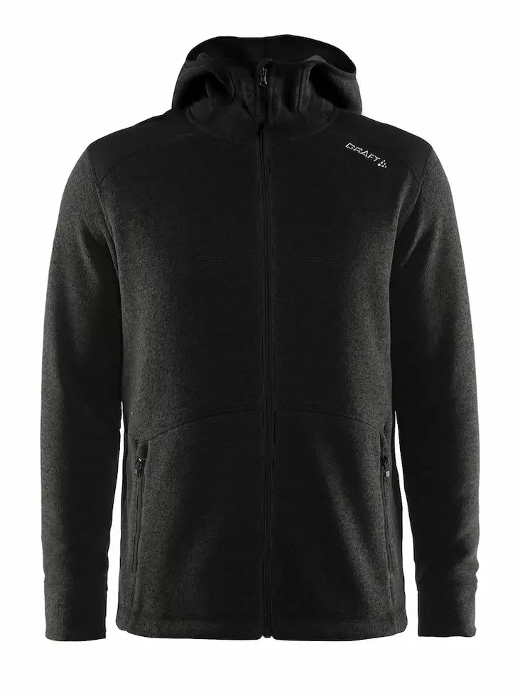 Noble hood jacket M, Black Melange/Black/Platinum - Craft Vaatteet - 1906282-998999 - 1