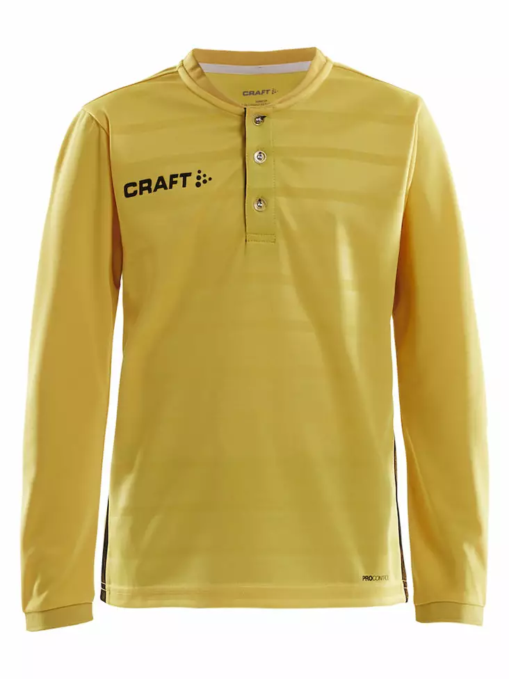 Pro Control Button Jersey LS Jr, Sweden Yellow/Black - Craft Vaatteet - 1906881-552999 - 1
