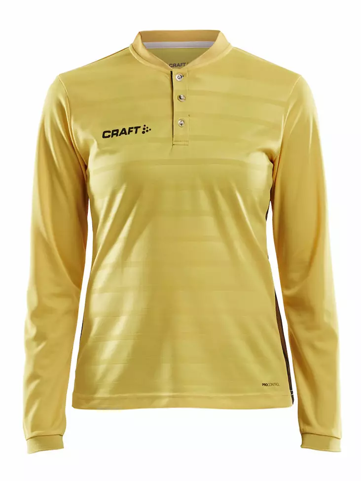 Pro Control Button Jersey LS W, Sweden Yellow/Black - Craft Vaatteet - 1906880-552999 - 1