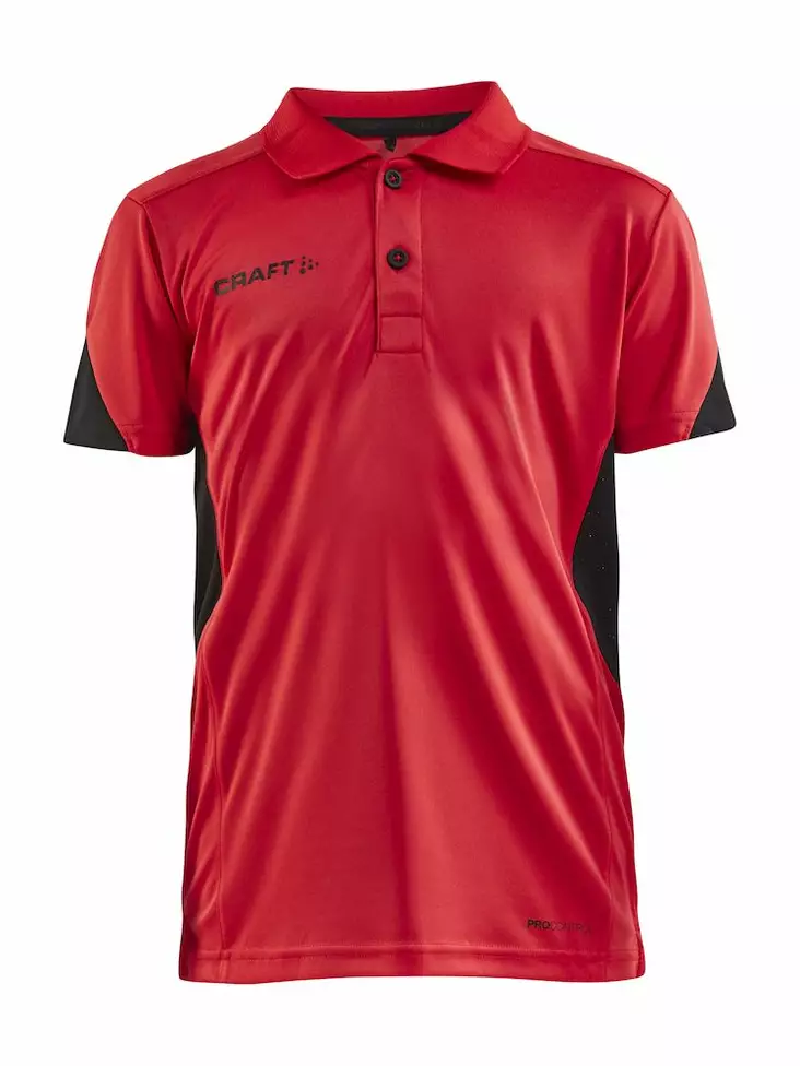 Pro Control Impact Polo Jr, BRIGHT RED-BLACK - Craft Vaatteet - 1908227-430999 - 1