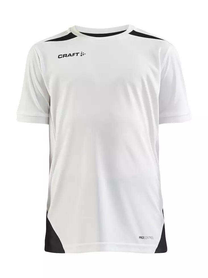 Pro Control Impact SS Tee Jr, WHITE-BLACK - Craft Vaatteet - 1908230-900999 - 1