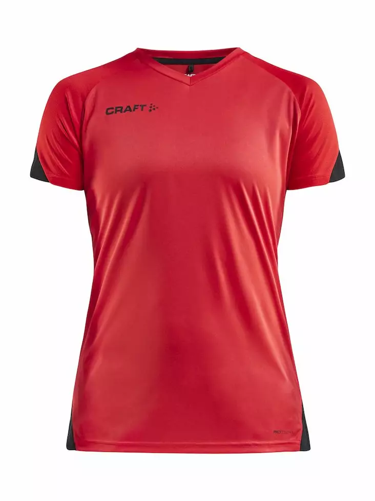 Pro Control Impact SS Tee W, BRIGHT RED-BLACK - Craft Vaatteet - 1908229-430999 - 1