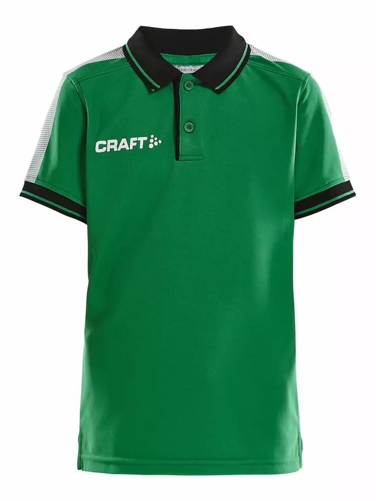 Pro Control Poloshirt Jr, Team Green/Black - Craft Vaatteet - 1906736-651999 - 1