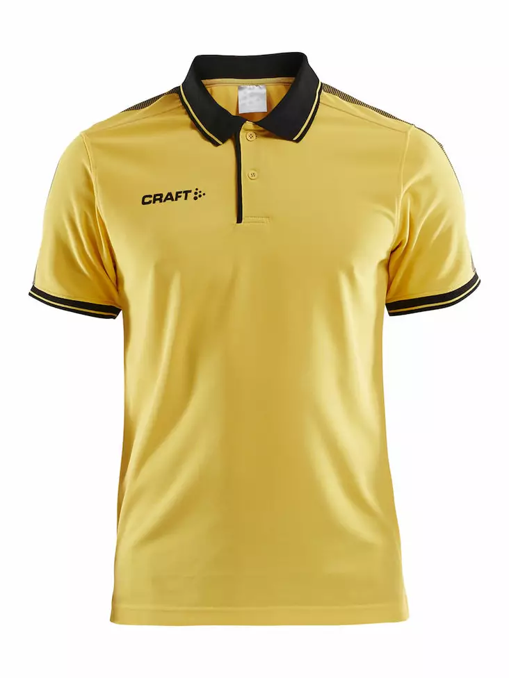 Pro Control Poloshirt M, Sweden Yellow/Black - Craft Vaatteet - 1906734-552999 - 1