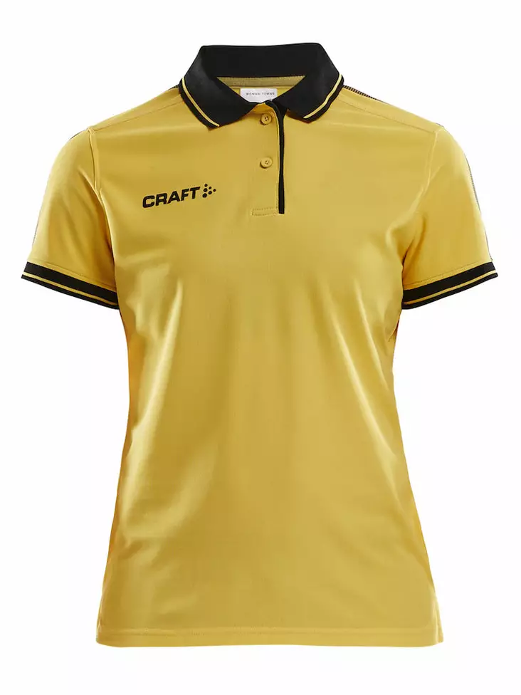 Pro Control Poloshirt W, Sweden Yellow/Black - Craft Vaatteet - 1906735-552999 - 1