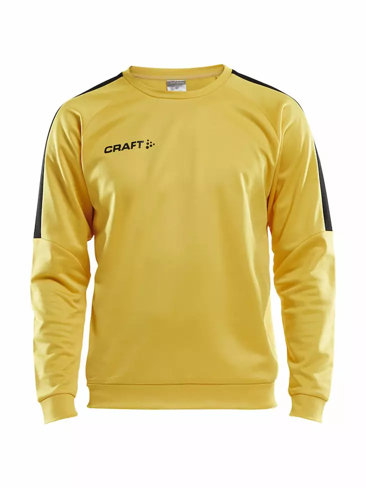 Progress R-Neck Sweather M, SWEDEN YELLOW-BLACK - Craft Vaatteet - 1906980-552999 - 1