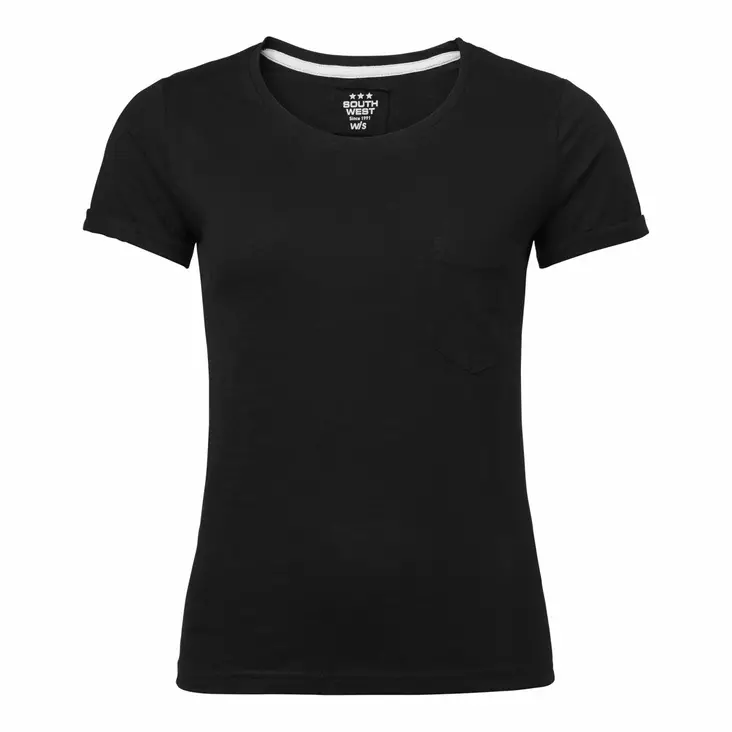 SW 122 Mary Slub Tee, black - South West Vaatteet - 122-99 - 1