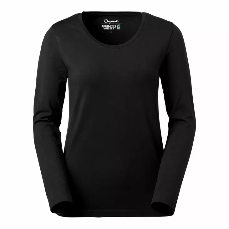 SW 129 Lily Lds rn ls, GOTS black - South West Vaatteet - 129-99 - 1