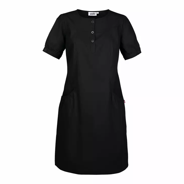 Smila 70162 Asta dress w, black - Smila Työvaatteet - 70162-99 - 1