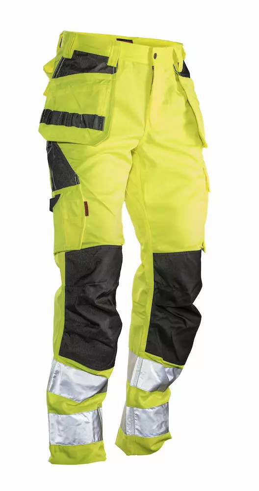 Jobman 2377 Riipputaskuhousut Hi-vis, keltainen/musta - Jobman Huomiotyövaatteet - 65237762-2199 - 1