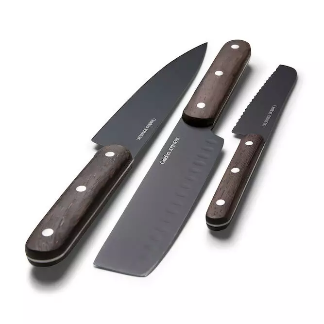 Orrefors Jernverk Black veitsisetti 3 kpl/pkt - Koti ja Keittiö - 410869-99 - 1