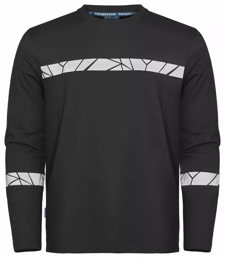 ProJob 7002 Pitkähihainen T-paita, Black - Projob Työpaidat - 647002-9999 - 1