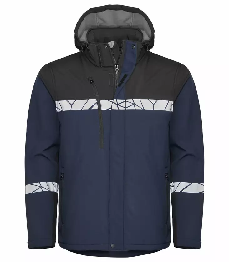 ProJob 7400 Softshell-takki, Navy/Black - Projob Työtakit - 647400-5899 - 1