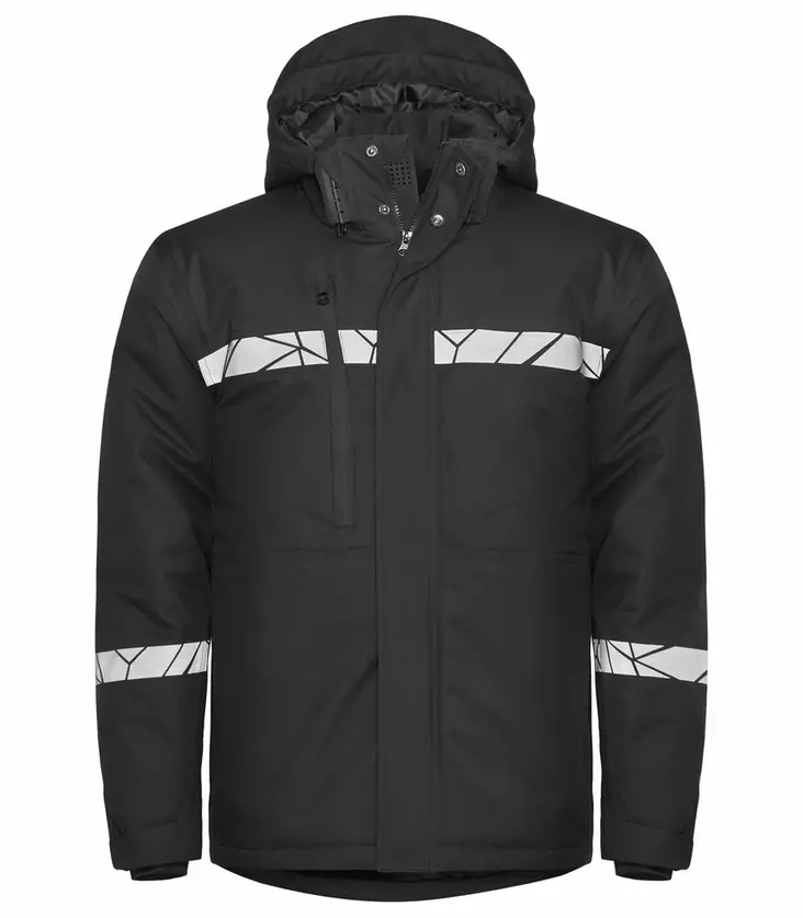 ProJob 7413 Topattu Softshell-takki, Black - Projob Työtakit - 647413-9999 - 1