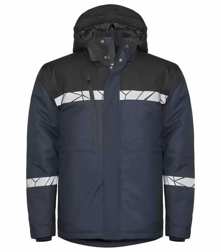 ProJob 7413 Topattu Softshell-takki, Navy/Black - Projob Työtakit - 647413-5899 - 1