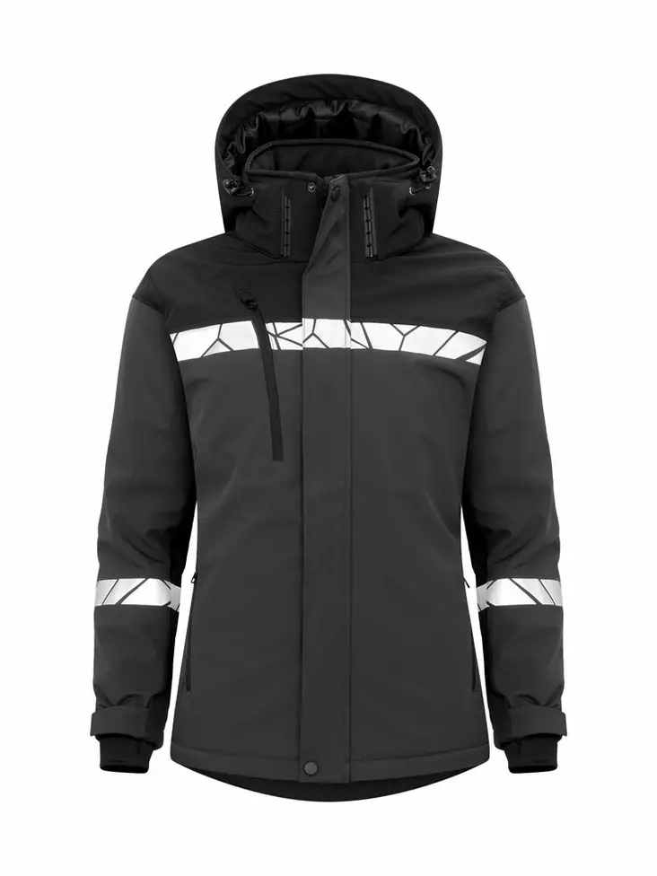 ProJob 7418 Topattu Softshell-takki, Grey/Black - Projob Työtakit - 647418-9899 - 1