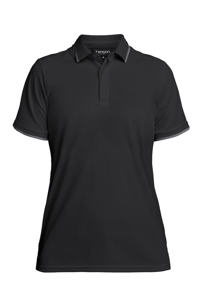 Tenson TXlite Q-Dry Polo Woman, Black - Tenson Vaatteet - 465018078-999 - 1