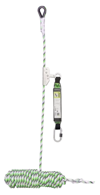 Kratos NIRO-S, Sliding fall arrester on 20 m kernmantle rope, with energy absorber - Kratos putoamissuojaimet - FA2010220A - 1