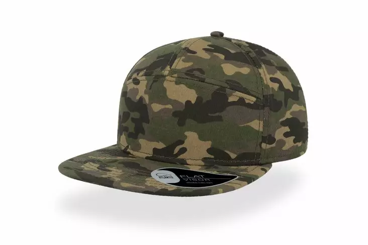 Atlantis Deck 7-paneelinen suoralippa, Camouflage-Khaki - Kaikki Profiilivaatemerkit - DECK-CMKA - 1