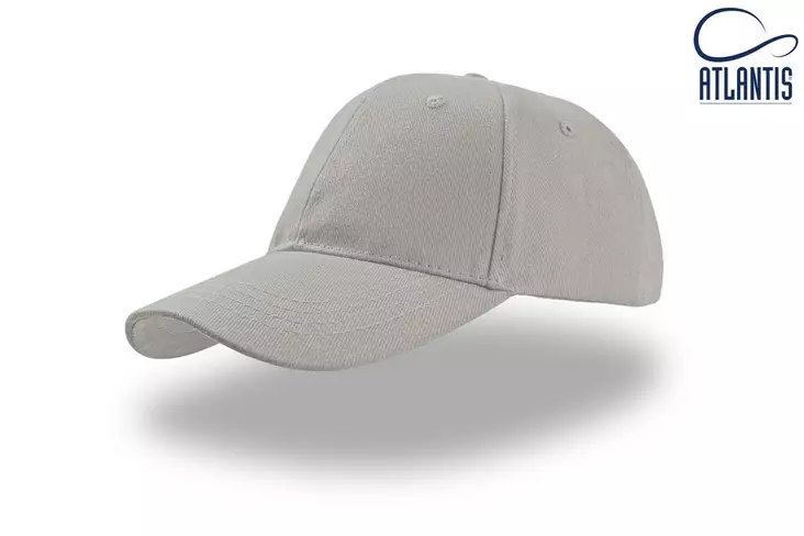 Atlantis Liberty Six baseball-lippis, tarra, Light grey - Kaikki Profiilivaatemerkit - LIST-GRCH - 1