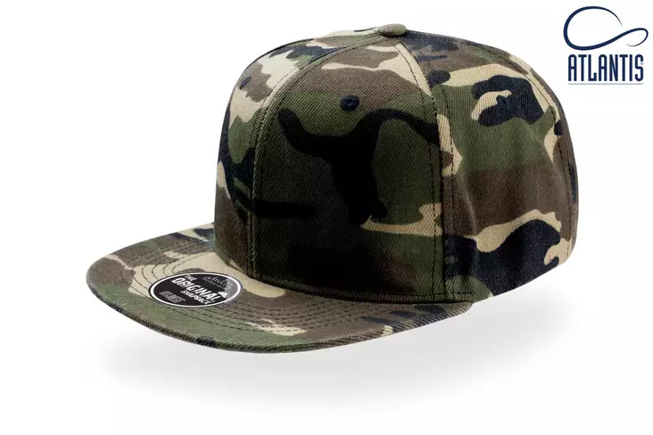 Atlantis Snap Back suoralippa, Camouflage - Kaikki Profiilivaatemerkit - SNAP-CM - 1