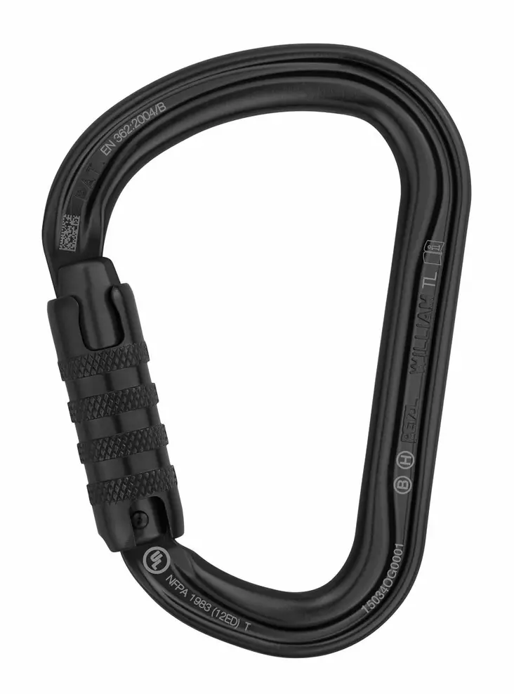 Petzl WILLIAM TRIACT-LOCK BINER BLCK - Petzl putoamissuojaimet - M36A-TLN - 1