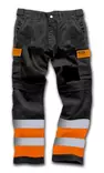 Standsafe WK026 Reisitaskuhousut LK1, Oranssi/Musta - Standsafe Huomiotyövaatteet - WK026-O - 1