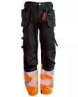 Tuuma Huomio Riipputaskuhousut, Oranssi/Musta - Tuuma Huomiotyövaatteet - TU-HRTH-O - 1