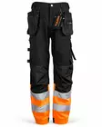 Tuuma Huomio Riipputaskuhousut, Oranssi/Musta - Tuuma Huomiotyövaatteet - TU-HRTH-O - 3