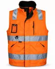 Tuuma Huomio työnjohtajan liivi, Oranssi - Tuuma Huomiotyövaatteet - TU-HTJL-O - 3