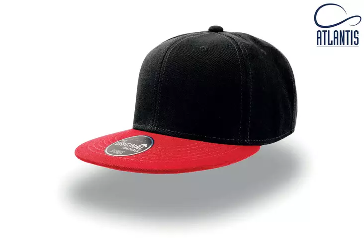 Atlantis Snap Back suoralippa, Black-red - Kaikki Profiilivaatemerkit - SNAP-NRRO - 1