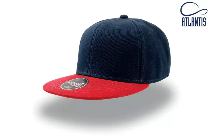 Atlantis Snap Back suoralippa, Navy-Red - Kaikki Profiilivaatemerkit - SNAP-NVRO - 1