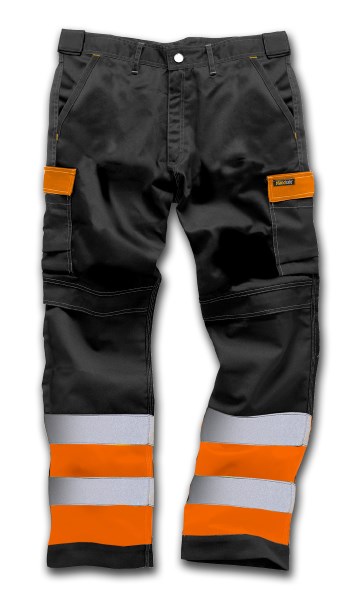 Economy HV Reisitaskuhousu, Oranssi - Huomiohousut - EC-WK026-O - 1