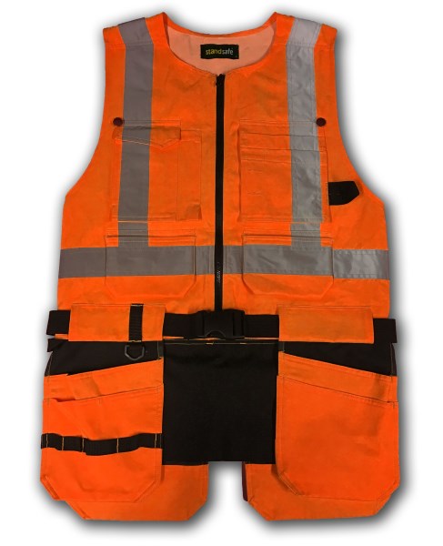 Standsafe HV051 Riipputaskuliivi LK2, Oranssi - Standsafe Huomiotyövaatteet - HV051-O - 1