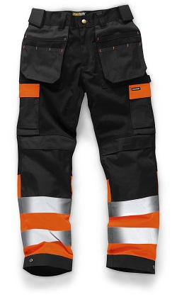 Standsafe WK010 Riipputaskuhousut LK1, Oranssi/Musta - Standsafe Huomiotyövaatteet - WK010-O - 1