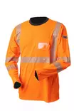 Priha 4069P Pitkähihainen Huomio T-Paita LK2, Oranssi - Huomiopaidat - PR-4069P - 1