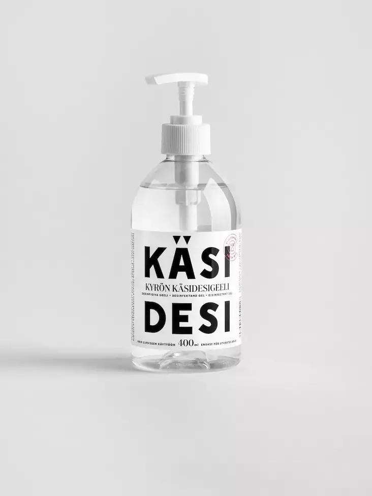 Kyrö Käsidesi 400ml pumppupullo - Suojavarusteet Covid-19 vastaan - COV-KDK400P - 1