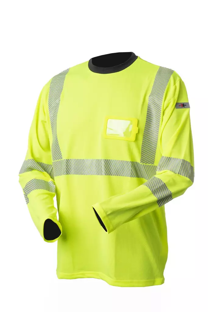 Priha 4068P Pitkähihainen Huomio T-Paita LK2, Keltainen - Huomiopaidat - PR-4068P - 1