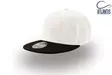 Atlantis Snap Back suoralippa, White-Black - Kaikki Profiilivaatemerkit - SNAP-BINR - 1