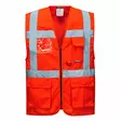 Portwest S476 Berlin HV Executive Vest LK2, Punainen - Huomioliivit - S476-RER - 1