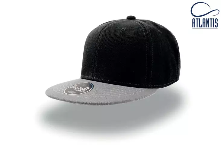Atlantis Snap Back suoralippa, Black-Grey - Kaikki Profiilivaatemerkit - SNAP-NRGR - 1